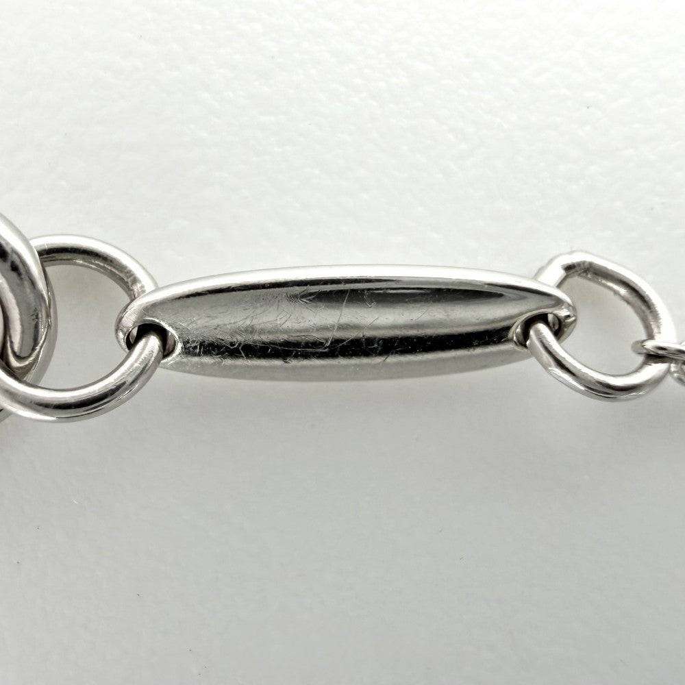 TIFFANY&Co. ティファニー ネックレス エルサペレッティ カラーバイザヤード ジュエリー アクセサリー Pt950プラチナ ピンクサファイア ピンク レディース 約2.9g【中古品】