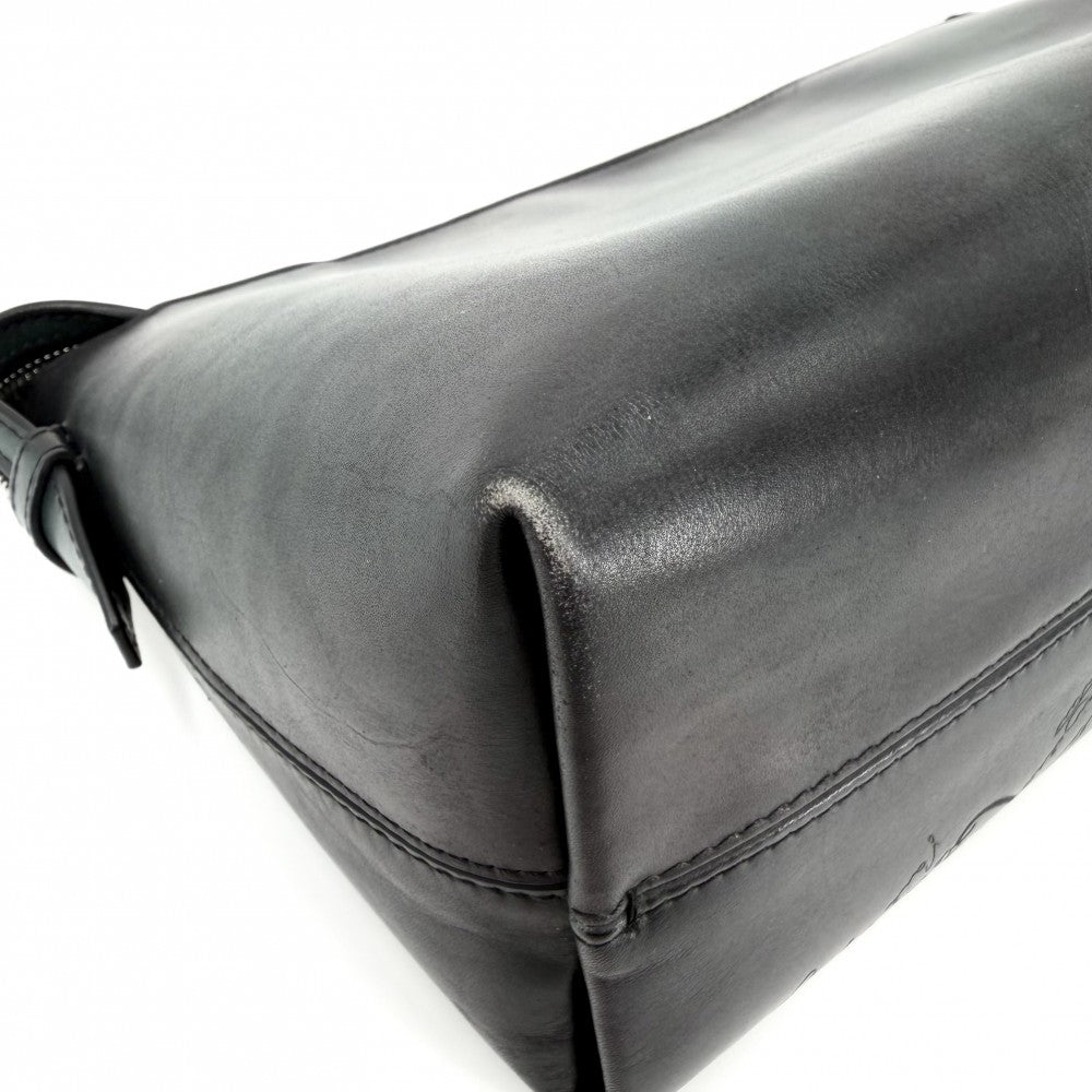【開店SALE】 Berluti ベルルッティ クラッチバッグ アイビースクリットスワイプ セカンドバッグ ポーチ レザー グリーン 緑 シルバー金具 メンズ【中古品】