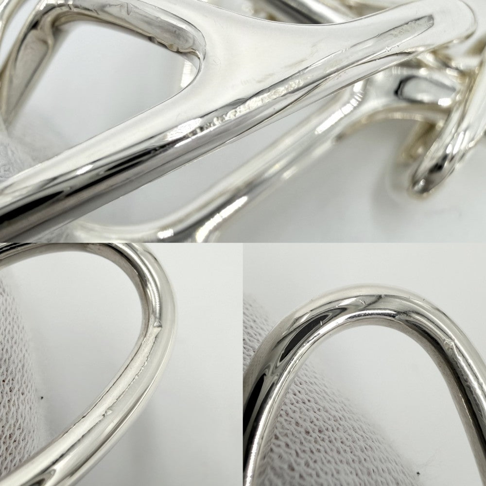 HERMES エルメス バングル シェーヌダンクル ブレスレット アクセサリー 小物 シルバー925 メンズ 約75.3g【中古品】