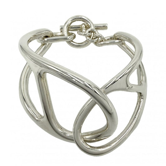 【開店SALE】 HERMES エルメス バングル シェーヌダンクル ブレスレット アクセサリー 小物 シルバー925 メンズ 約75.3g【中古品】