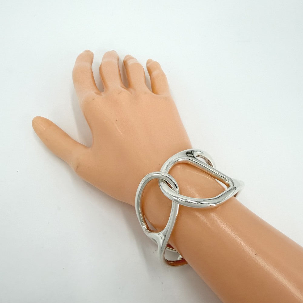 HERMES エルメス バングル シェーヌダンクル ブレスレット アクセサリー 小物 シルバー925 メンズ 約75.3g【中古品】