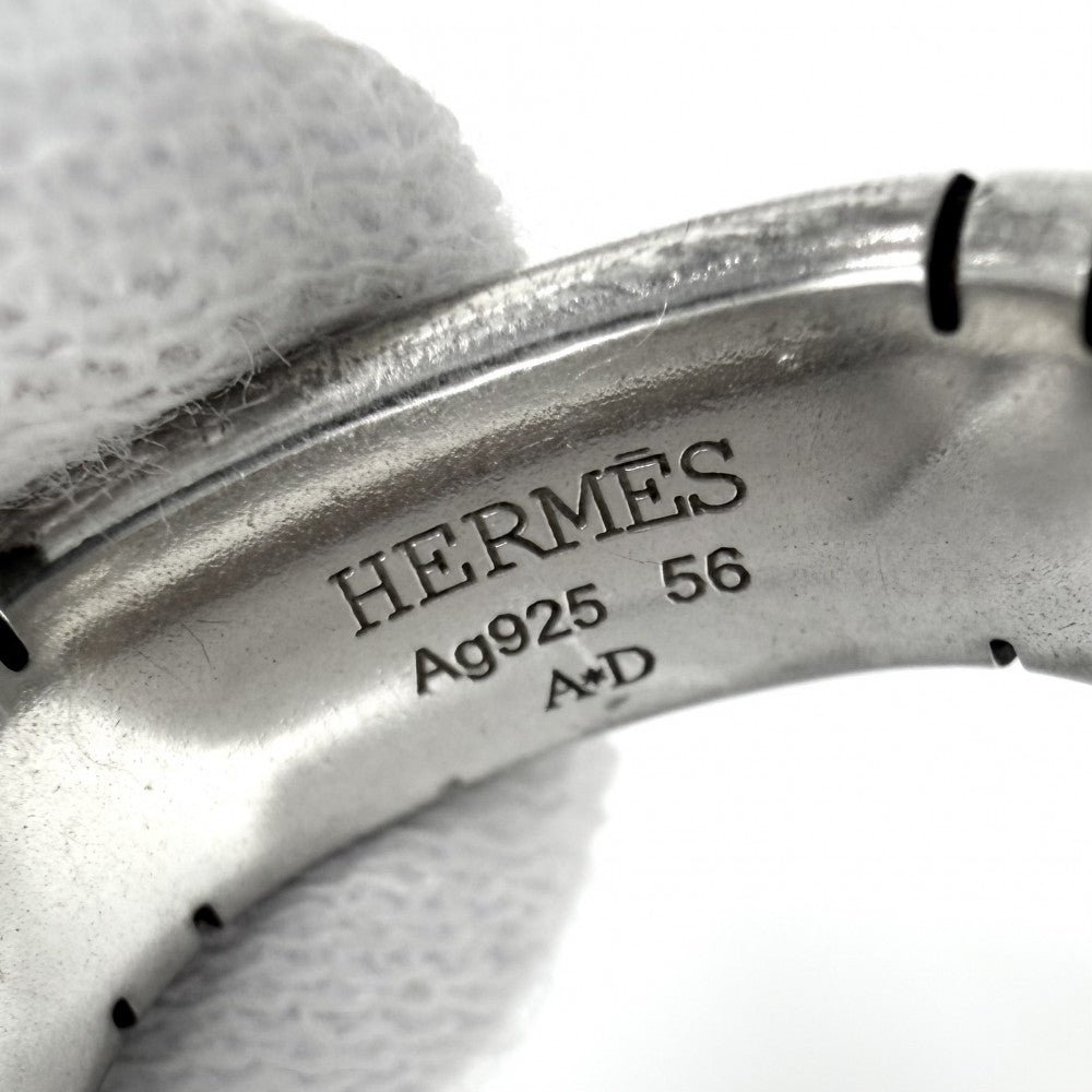 HERMES エルメス 指輪 ヘラクレス リング アクセサリー ジュエリー 小物 56サイズ コンビ シルバー925 ブロンズ 約15.5号 シルバー ゴールド メンズ 約12.3g【中古品】