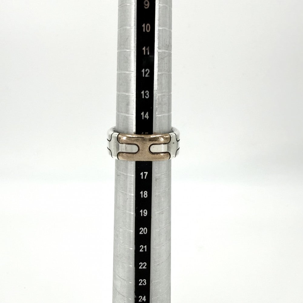 HERMES エルメス 指輪 ヘラクレス リング アクセサリー ジュエリー 小物 56サイズ コンビ シルバー925 ブロンズ 約15.5号 シルバー ゴールド メンズ 約12.3g【中古品】
