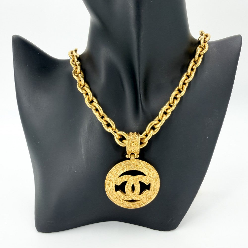 CHANEL シャネル ネックレス ココマーク ロングネックレス アクセサリー GP 94A レディース 約113.3g 1994年【中古品】