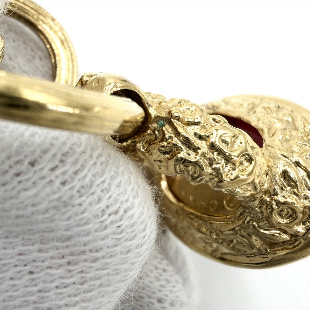 CHANEL シャネル ネックレス グリポア ココマーク ロングネックレス アクセサリー 希少 GP カラーストーン 93A ゴールド ブルー 青 レディース 約129.3g 1993年【中古品】