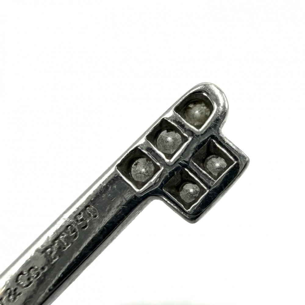 【開店SALE】 TIFFANY&Co. ティファニー ペンダントトップ フルール ド リスキー キーモチーフ ジュエリー アクセサリー Pt950プラチナ ダイヤモンド レディース 約1.6g【中古品】