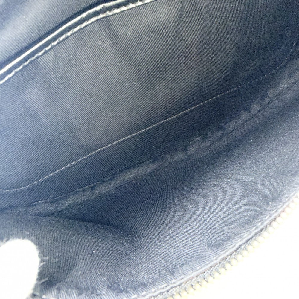 【開店SALE】 CELINE セリーヌ ボディバッグ トリオンフ ベルトバッグ ウエストバッグ キャンバス ブラック 黒 シルバー金具 メンズ【中古品】