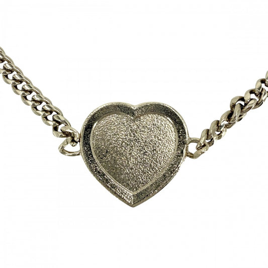 【開店SALE】 CHANEL シャネル ネックレス ハート ココマーク チョーカー アクセサリー GP ラインストーン ABB649 C23B ゴールド ブラック 黒 レディース 約27.8g 2023年【中古品】