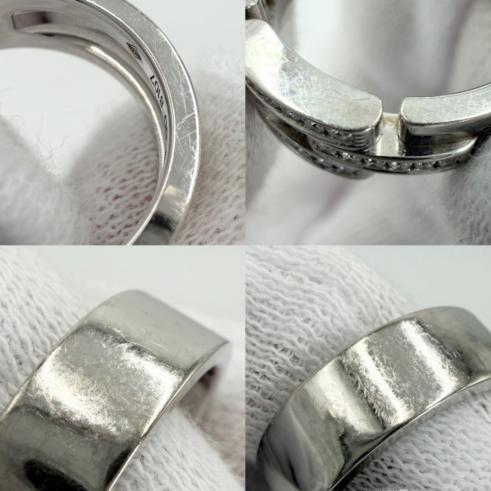 【開店SALE】 CARTIER カルティエ 指輪 リング マイヨンパンテール ジュエリー アクセサリー 18金 WG 750 48サイズ シルバー K18ホワイトゴールド ダイヤモンド 約8号 レディース 約7.7g【中古品】