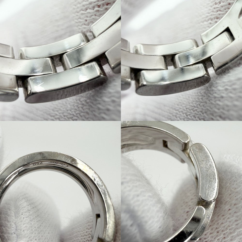 【開店SALE】 CARTIER カルティエ 指輪 リング マイヨンパンテール ジュエリー アクセサリー 18金 WG 750 48サイズ シルバー K18ホワイトゴールド ダイヤモンド 約8号 レディース 約7.7g【中古品】