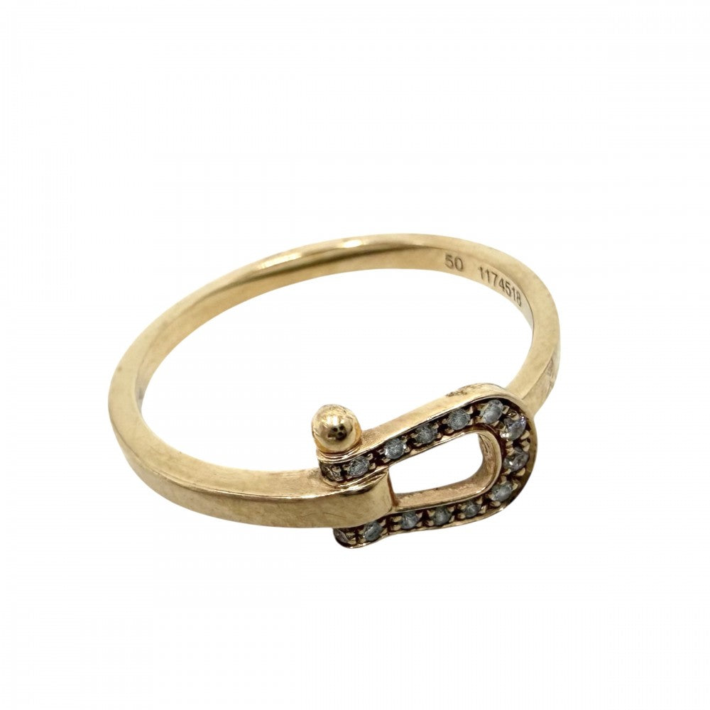 FRED フレッド 指輪 フォース10 ジュエリー アクセサリー 750 18金PG 50サイズ K18ピンクゴールド ダイヤモンド 約9.5号 レディース 約1.7g【中古品】