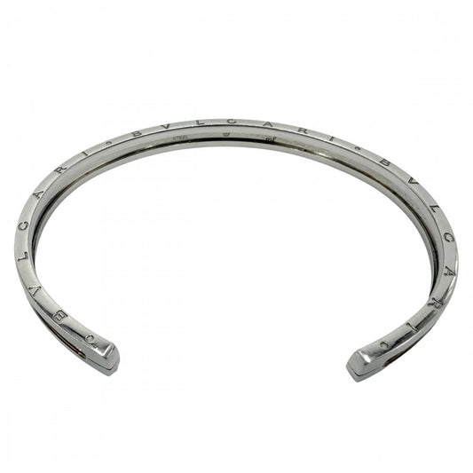 BVLGARI ブルガリ ブレスレット ビーゼロワン ジュエリー アクセサリー B-zero 1 オープン バングル Au750 PG 18金 ステンレススチール K18ピンクゴールド ゴールド シルバー レディース 約15.9g【中古品】
