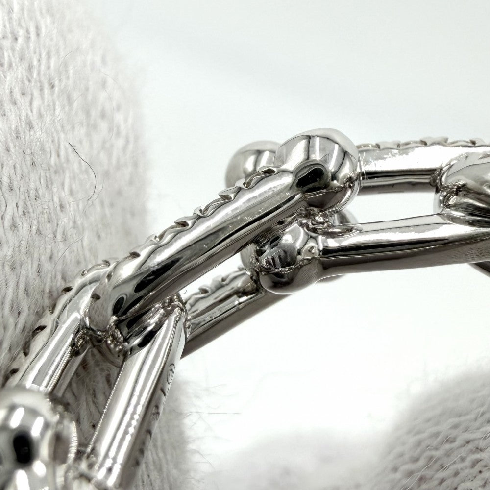 TIFFANY&Co. ティファニー 指輪 ハードウェア スモール リンク リング ジュエリー アクセサリー パヴェ K18ホワイトゴールド ダイヤモンド1.32ct 約8号 72671333 レディース 約7.7g【中古品】