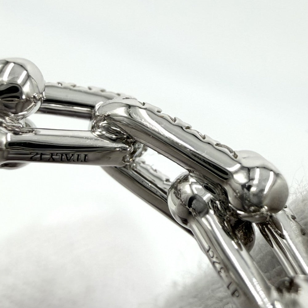 TIFFANY&Co. ティファニー 指輪 ハードウェア スモール リンク リング ジュエリー アクセサリー パヴェ K18ホワイトゴールド ダイヤモンド1.32ct 約8号 72671333 レディース 約7.7g【中古品】