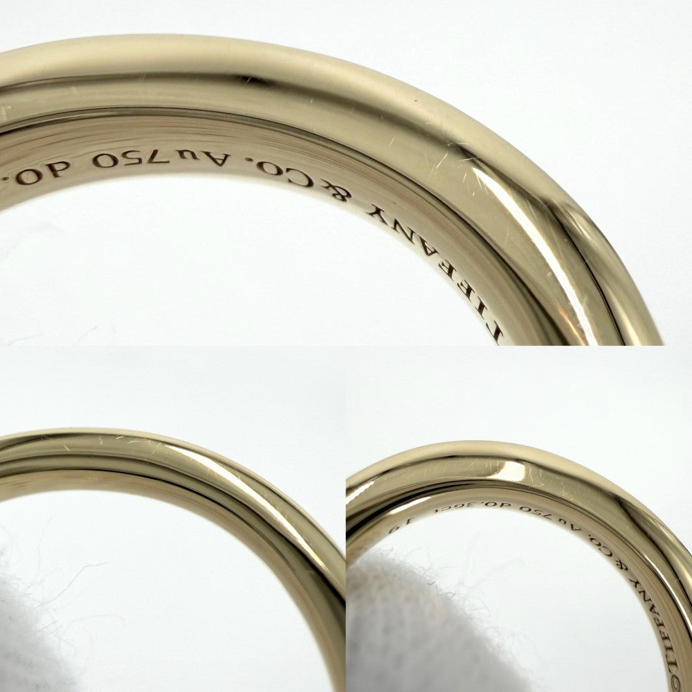 TIFFANY&Co. ティファニー 指輪 ロック リング ジュエリー メンズ レディース 750 18金YG アクセサリー 19サイズ K18イエローゴールド ダイヤモンド0.36ct 約8号 72343700 ユニセックス 約3.9g【中古品】