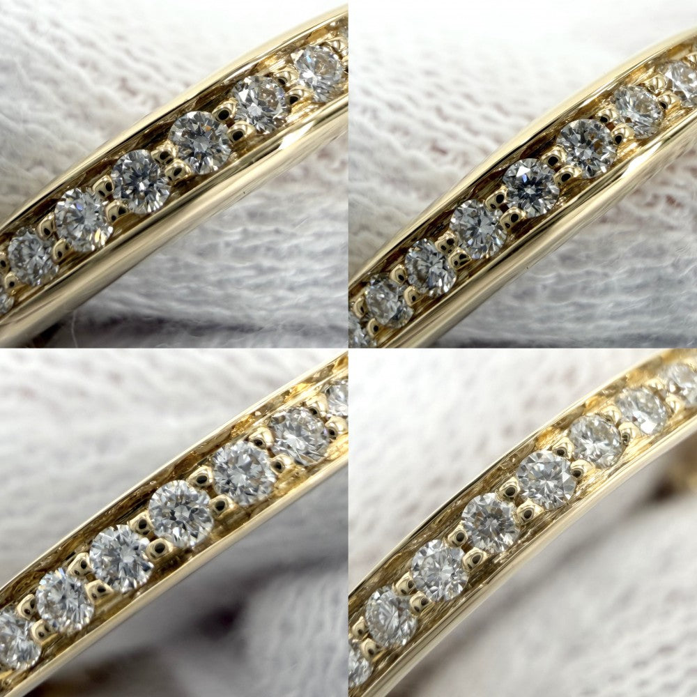 TIFFANY&Co. ティファニー 指輪 ロック リング ジュエリー メンズ レディース 750 18金YG アクセサリー 19サイズ K18イエローゴールド ダイヤモンド0.36ct 約8号 72343700 ユニセックス 約3.9g【中古品】