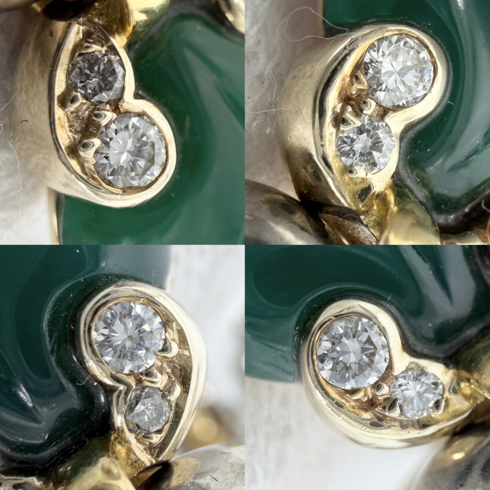 CARTIER カルティエ ネックレス パティアラ ペンダント ジュエリー アクセサリー Au750 18金YG WG K18イエローゴールド K18ホワイトゴールド カルセドニー ゴールド シルバー レディース 約52.0g【中古品】