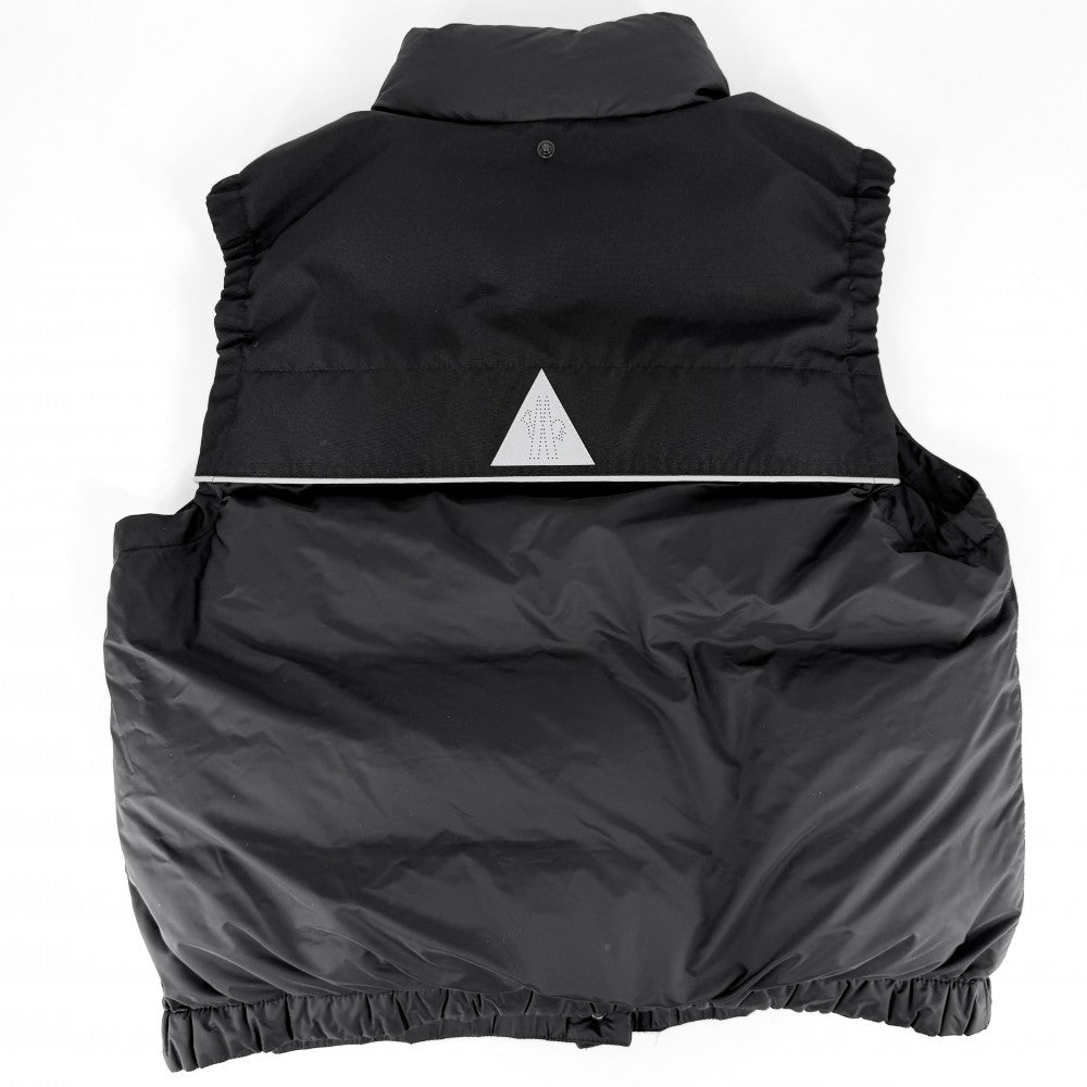 MONCLER モンクレール ダウンジャケット 2WAY GRENOBLE FOULY アウター フード付き サイズ2 J20981A00007 ブラック 黒 シルバー金具 冬 ナイロン レディース【中古品】