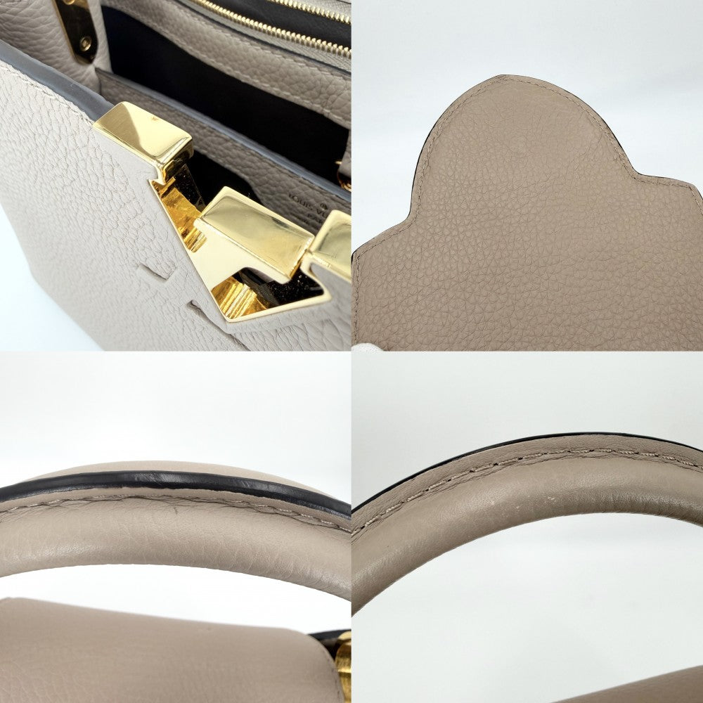 LOUIS VUITTON ルイヴィトン 2WAY カプシーヌPM ハンドバッグ ショルダーバッグ かばん 鞄 M24745 レザー ベージュ ゴールド金具 レディース【中古品】