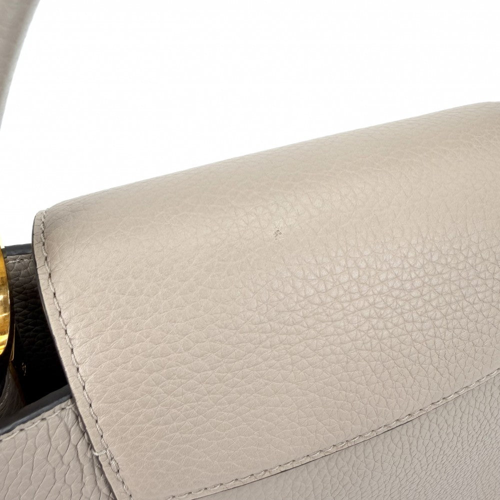 LOUIS VUITTON ルイヴィトン 2WAY カプシーヌPM ハンドバッグ ショルダーバッグ かばん 鞄 M24745 レザー ベージュ ゴールド金具 レディース【中古品】