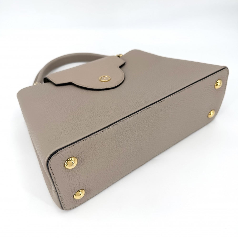 LOUIS VUITTON ルイヴィトン 2WAY カプシーヌPM ハンドバッグ ショルダーバッグ かばん 鞄 M24745 レザー ベージュ ゴールド金具 レディース【中古品】