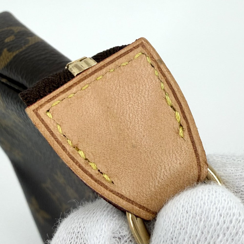 LOUIS VUITTON ルイヴィトン ハンドバッグ モノグラム ミニポシェットアクセソワール アクセサリーポーチ Mini Pochette Accessoires M58009 ブラウン 茶 ゴールド金具 レディース【中古品】