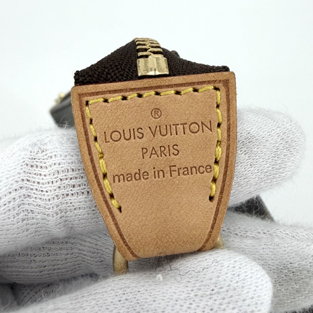 LOUIS VUITTON ルイヴィトン ハンドバッグ モノグラム ミニポシェットアクセソワール アクセサリーポーチ Mini Pochette Accessoires M58009 ブラウン 茶 ゴールド金具 レディース【中古品】