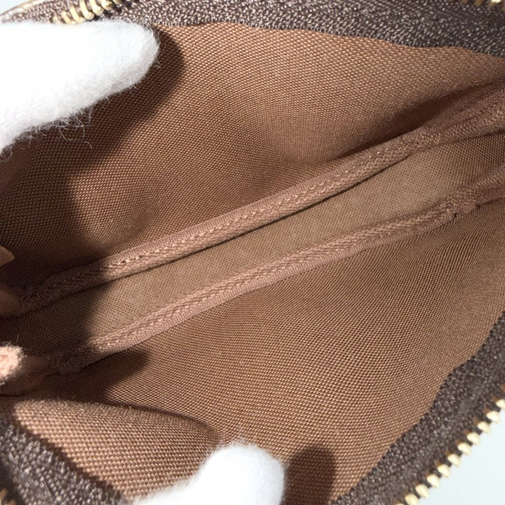 LOUIS VUITTON ルイヴィトン ハンドバッグ モノグラム ミニポシェットアクセソワール アクセサリーポーチ Mini Pochette Accessoires M58009 ブラウン 茶 ゴールド金具 レディース【中古品】