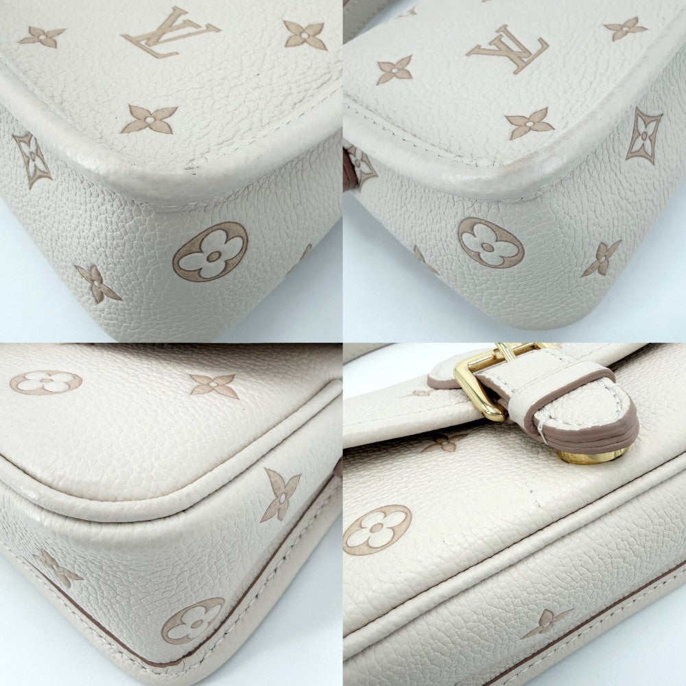 LOUIS VUITTON ルイヴィトン 2WAY ナノディアヌ ハンドバッグ ミニバッグ ショルダーバッグ M13642 モノグラムアンプラント ベージュ ピンク ゴールド金具 レディース【中古品】