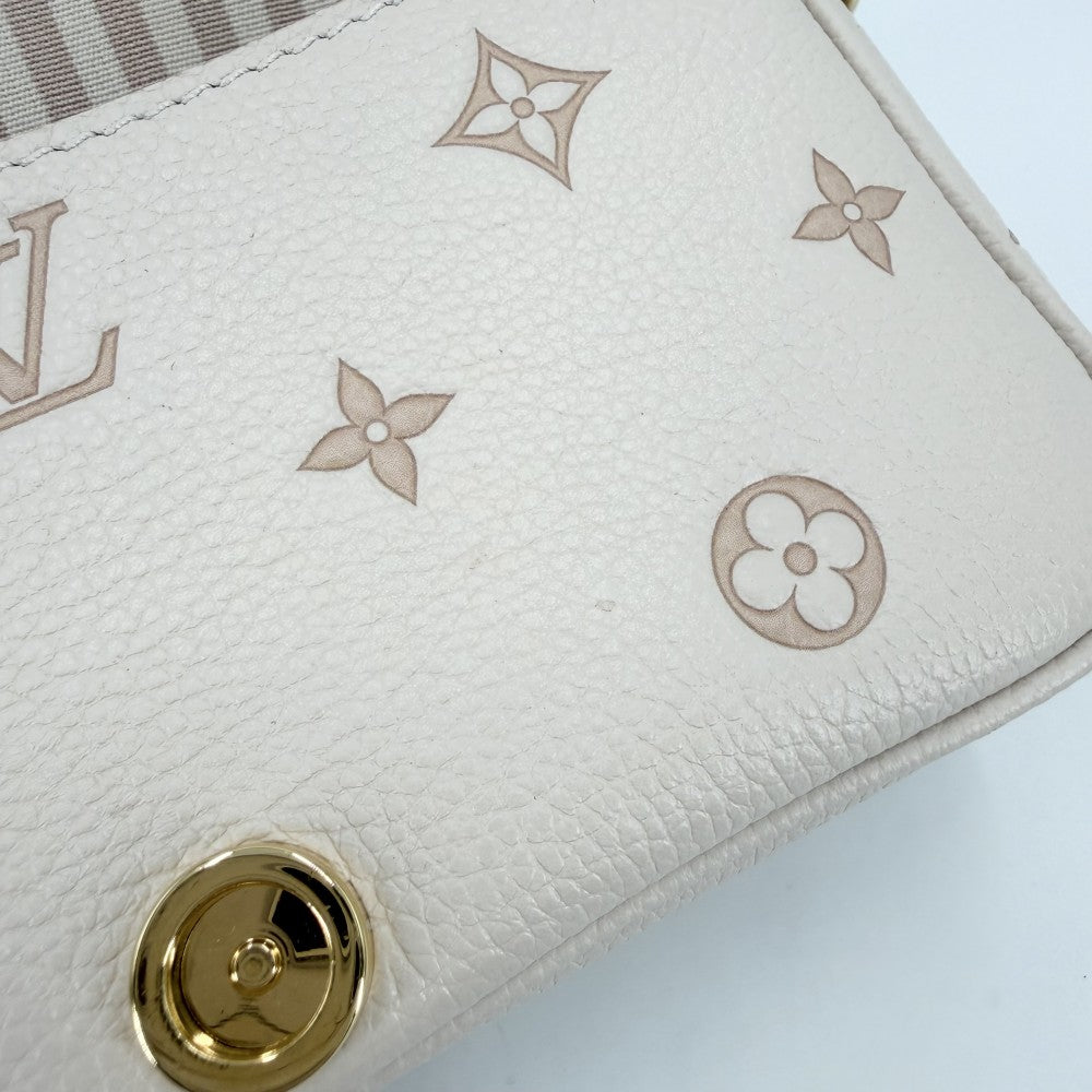 LOUIS VUITTON ルイヴィトン 2WAY ナノディアヌ ハンドバッグ ミニバッグ ショルダーバッグ M13642 モノグラムアンプラント ベージュ ピンク ゴールド金具 レディース【中古品】