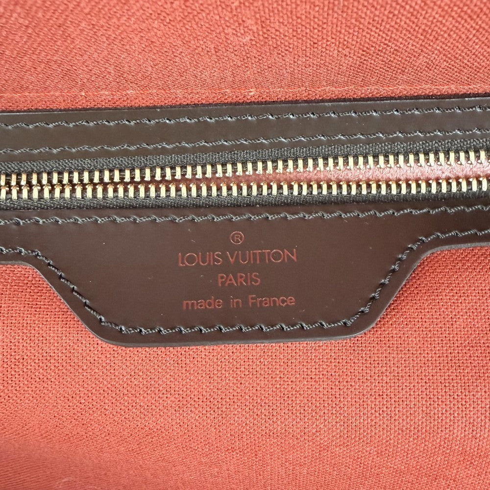 【開店SALE】 LOUIS VUITTON ルイヴィトン ボストンバッグ ダミエ グリニッジPM 旅行バッグ N41165 ブラウン 茶 ゴールド金具 メンズ【中古品】