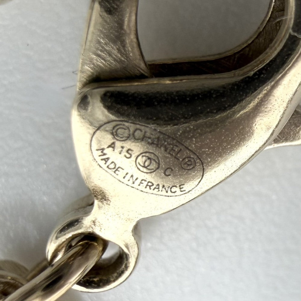 CHANEL シャネル ネックレス ココマーク ペンダント アクセサリー ロングネックレス GP A15C ゴールド レディース 約10.0g 2015年【中古品】