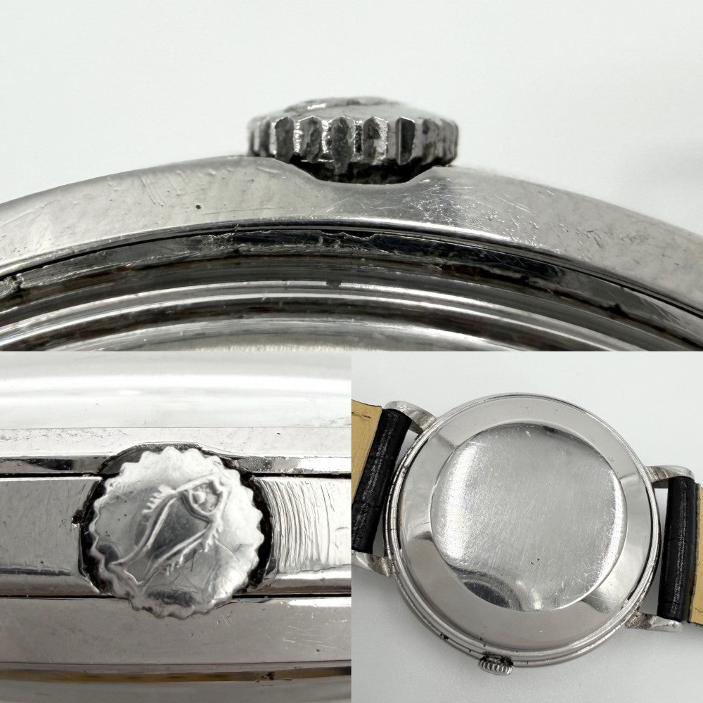 IWC SCHAFFHAUSEN アイダブリューシー シャフハウゼン 腕時計 寄り目デイト AT シルバー文字盤 メンズウォッチ Cal.8531 603A 自動巻き ステンレススチール レザー シルバー ブラック 黒 メンズ【中古品】