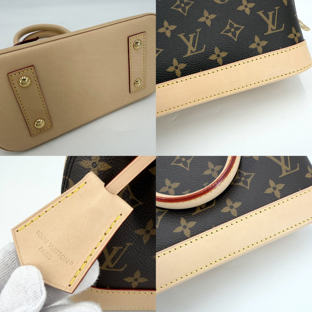 LOUIS VUITTON ルイヴィトン 2WAY モノグラム アルマBB ショルダーバッグ ハンドバッグ 小さめ ミニバッグ M46990 ブラウン 茶 ゴールド金具 レディース【中古品】