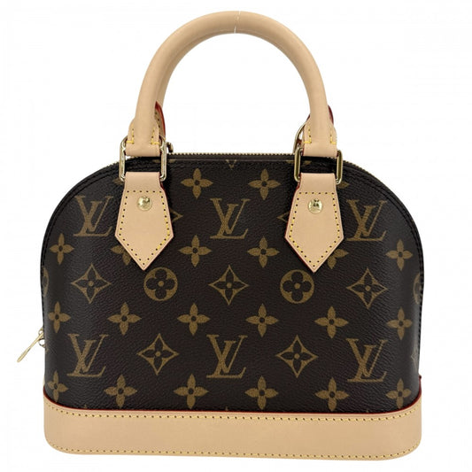 LOUIS VUITTON ルイヴィトン 2WAY モノグラム アルマBB ショルダーバッグ ハンドバッグ 小さめ ミニバッグ M46990 ブラウン 茶 ゴールド金具 レディース【中古品】