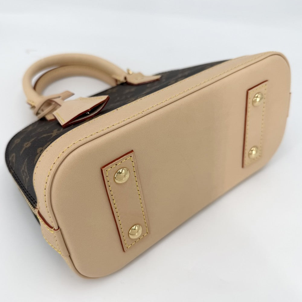 LOUIS VUITTON ルイヴィトン 2WAY モノグラム アルマBB ショルダーバッグ ハンドバッグ 小さめ ミニバッグ M46990 ブラウン 茶 ゴールド金具 レディース【中古品】