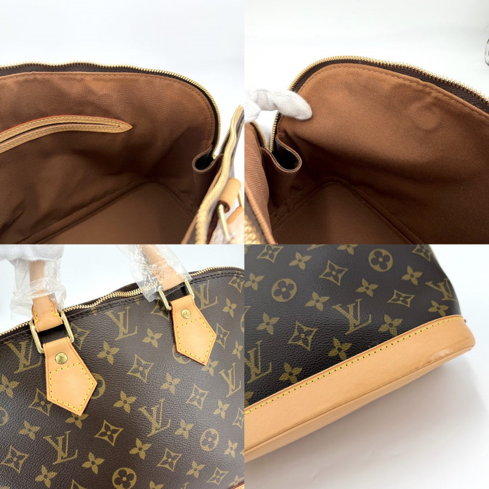 LOUIS VUITTON ルイヴィトン ハンドバッグ アルマPM Alma ブラウン 茶 M51130 モノグラムキャンバス ゴールド金具 レディース【中古品】