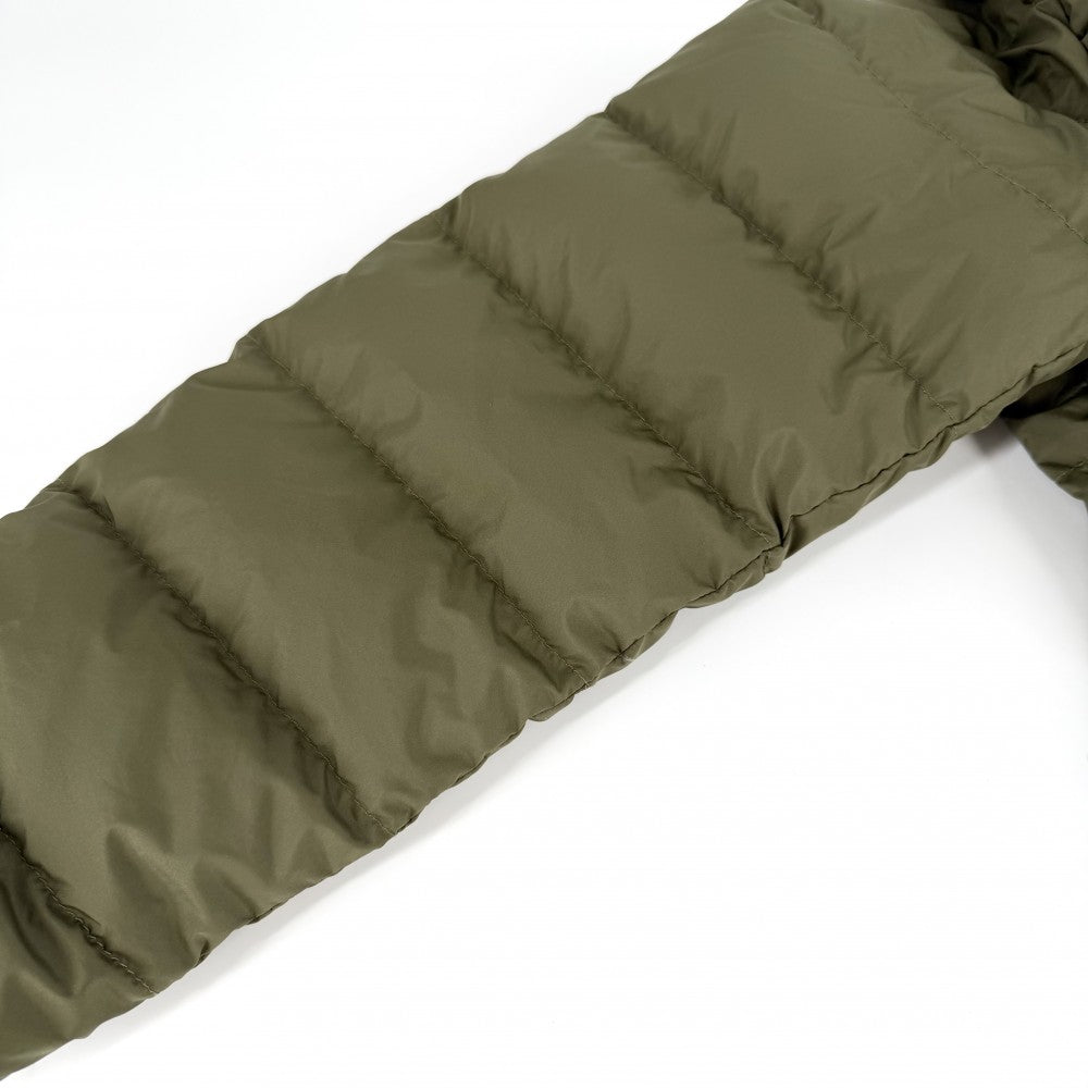 MONCLER モンクレール ダウンジャケット ロゴ BAUDIENT ボーディエント アウター ジップアップ サイズ2 K20911A00138 カーキ シルバー金具 秋 冬 ポリエステル メンズ【中古品】
