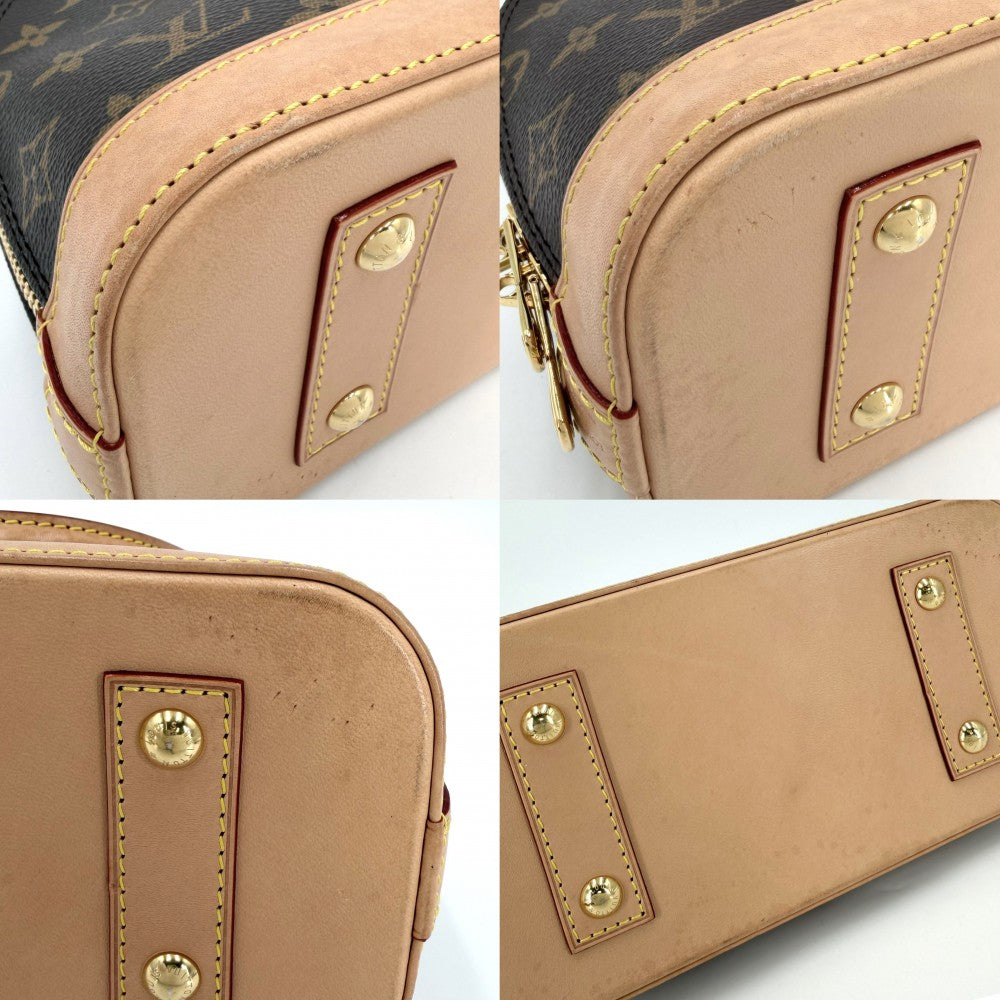 【開店SALE】 LOUIS VUITTON ルイヴィトン 2WAY モノグラム アルマBB ショルダーバッグ ハンドバッグ 小さめ ミニバッグ M46990 ブラウン 茶 ゴールド金具 レディース【中古品】