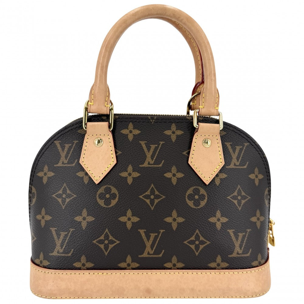 【開店SALE】 LOUIS VUITTON ルイヴィトン 2WAY モノグラム アルマBB ショルダーバッグ ハンドバッグ 小さめ ミニバッグ M46990 ブラウン 茶 ゴールド金具 レディース【中古品】