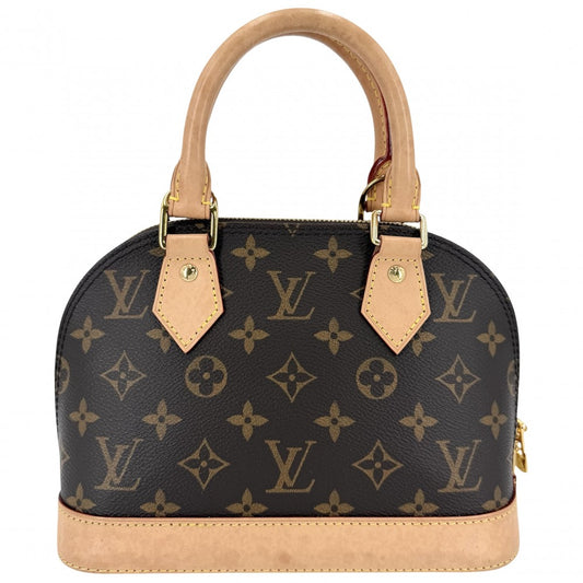 【開店SALE】 LOUIS VUITTON ルイヴィトン 2WAY モノグラム アルマBB ショルダーバッグ ハンドバッグ 小さめ ミニバッグ M46990 ブラウン 茶 ゴールド金具 レディース【中古品】