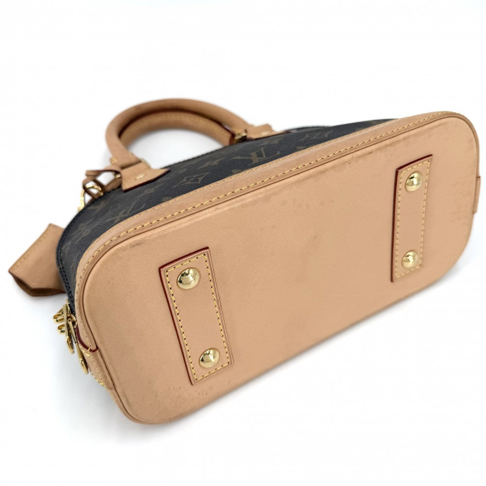 【開店SALE】 LOUIS VUITTON ルイヴィトン 2WAY モノグラム アルマBB ショルダーバッグ ハンドバッグ 小さめ ミニバッグ M46990 ブラウン 茶 ゴールド金具 レディース【中古品】