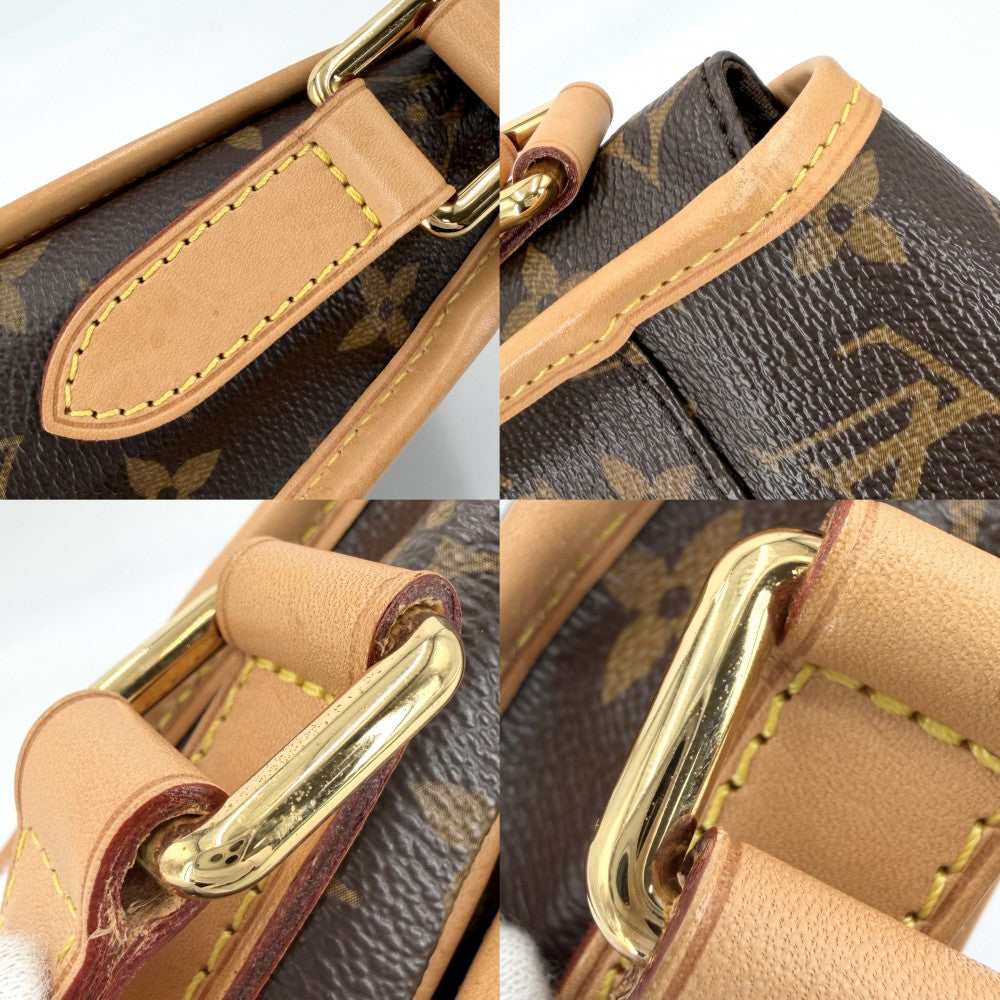 【開店SALE】 LOUIS VUITTON ルイヴィトン ショルダーバッグ モノグラム メニルモンタンPM かばん 鞄 M40474 ブラウン 茶 ゴールド金具 レディース【中古品】