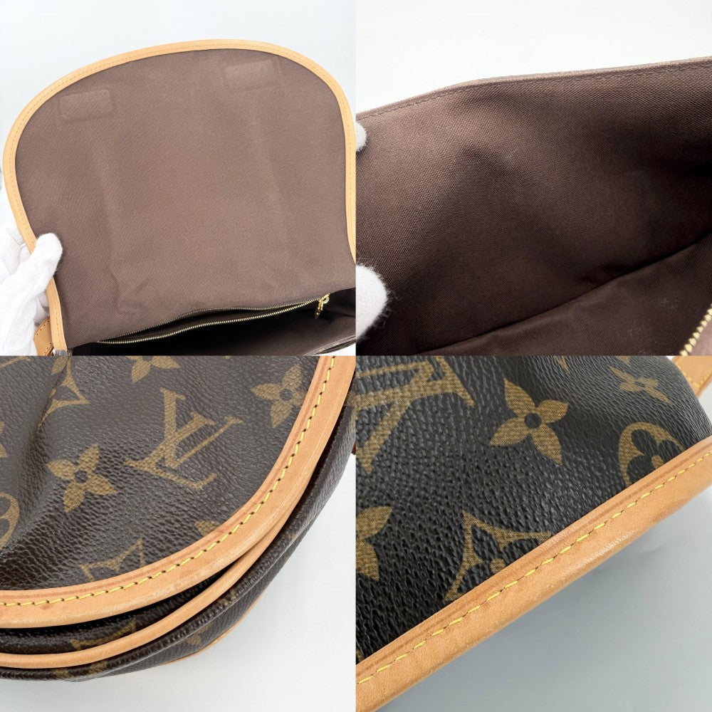 【開店SALE】 LOUIS VUITTON ルイヴィトン ショルダーバッグ モノグラム メニルモンタンPM かばん 鞄 M40474 ブラウン 茶 ゴールド金具 レディース【中古品】