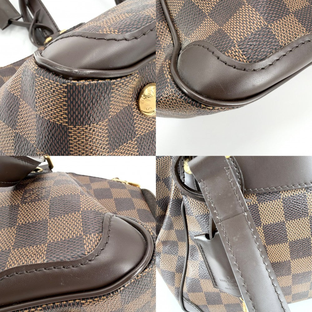 【開店SALE】 LOUIS VUITTON ルイヴィトン ハンドバッグ ダミエ ヴェローナPM N41117 ブラウン 茶 ゴールド金具 レディース【中古品】