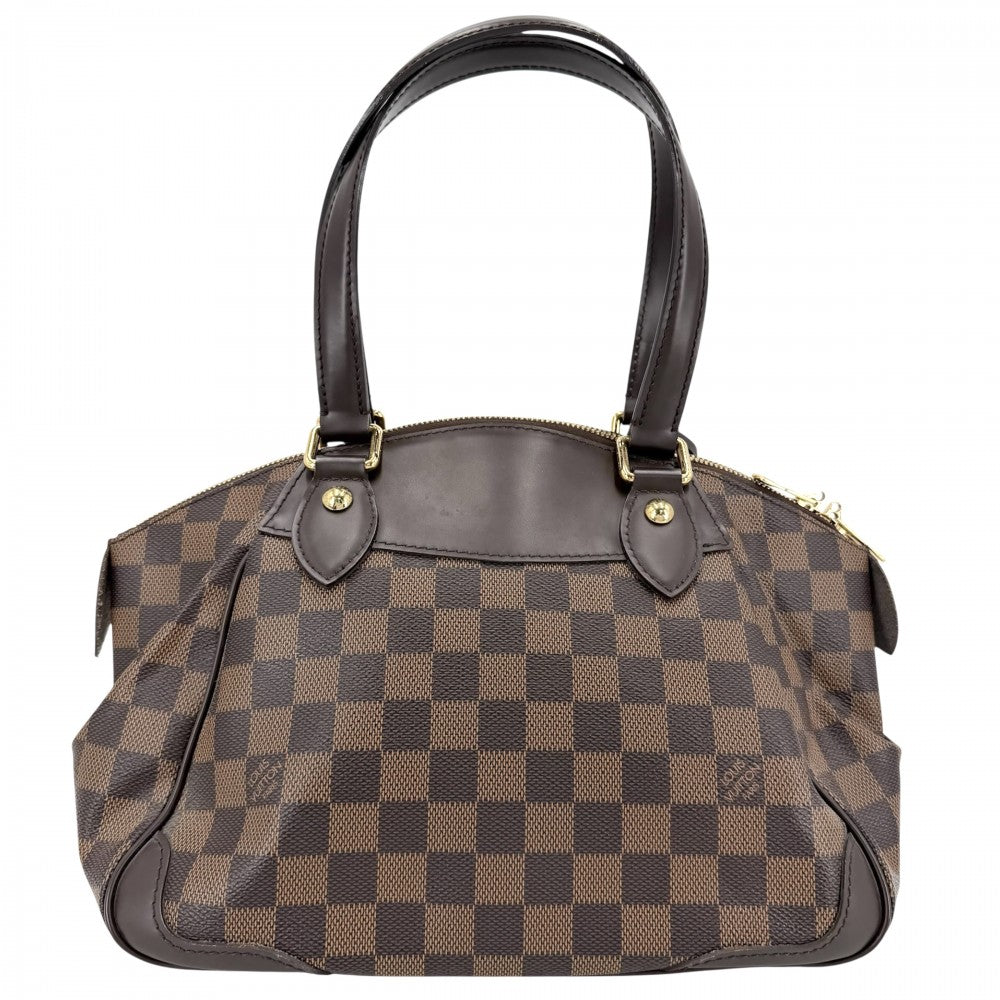 【開店SALE】 LOUIS VUITTON ルイヴィトン ハンドバッグ ダミエ ヴェローナPM N41117 ブラウン 茶 ゴールド金具 レディース【中古品】