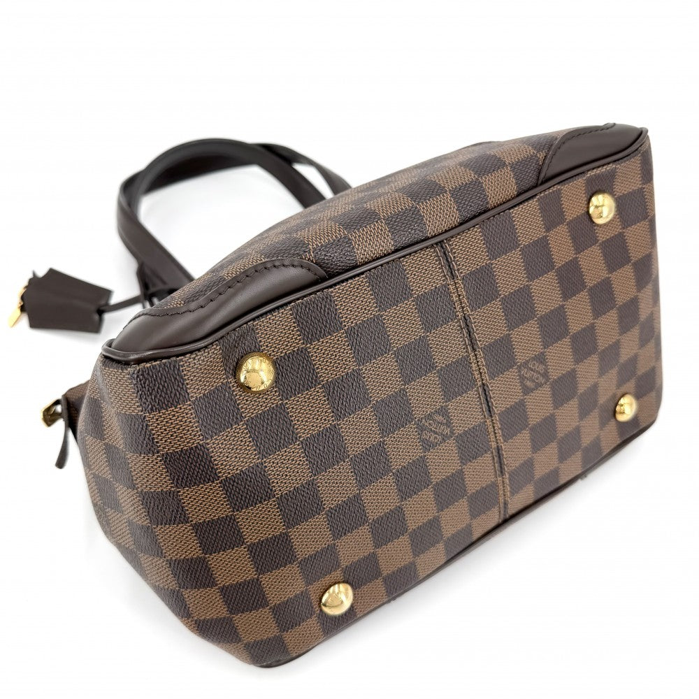 【開店SALE】 LOUIS VUITTON ルイヴィトン ハンドバッグ ダミエ ヴェローナPM N41117 ブラウン 茶 ゴールド金具 レディース【中古品】