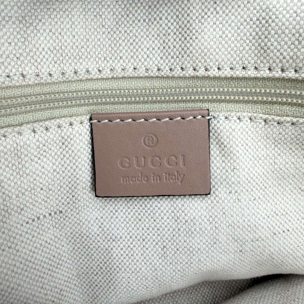 【開店SALE】 GUCCI グッチ ハンドバッグ スーキー トートバッグ 211944 キャンバス レザー ブラウン 茶 ベージュ ゴールド金具 レディース【中古品】