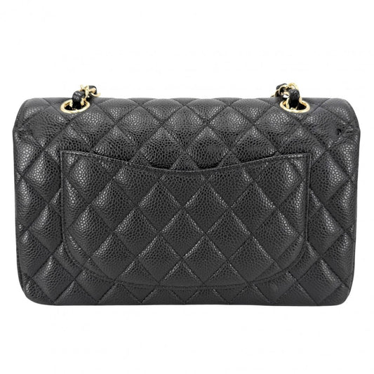 CHANEL シャネル ショルダーバッグ マトラッセ23 ダブルチェーン ダブルフラップ ココマーク ターンロック キャビアスキン ブラック 黒 ゴールド金具 レディース【中古品】