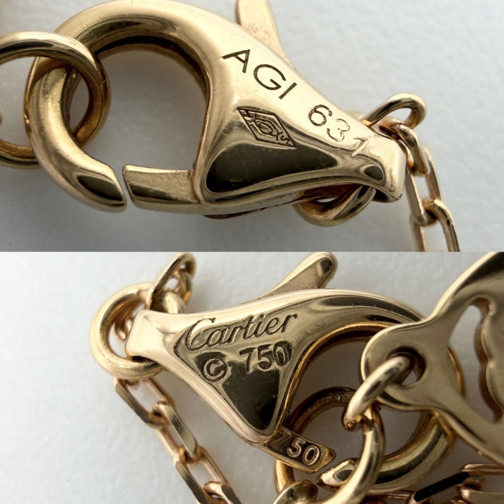 CARTIER カルティエ ネックレス Cドゥカルティエ ペンダント ジュエリー アクセサリー 18金PG Au750 K18ピンクゴールド パール B7059000 レディース 約4.3g【中古品】